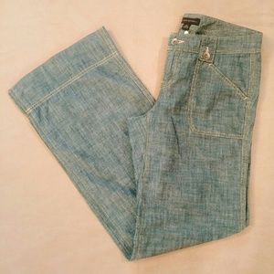 Banana Republic Denim Chambray Wide Leg Pants - Size 4